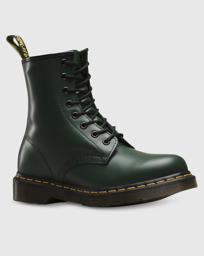 Dark green doc marten new arrivals boots