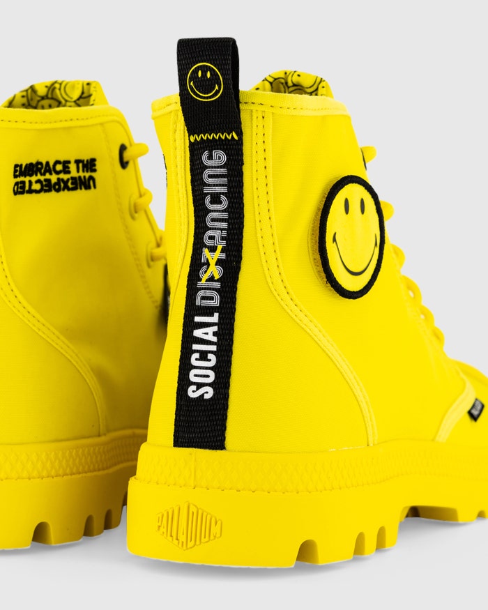 Palladium boots smiley face online