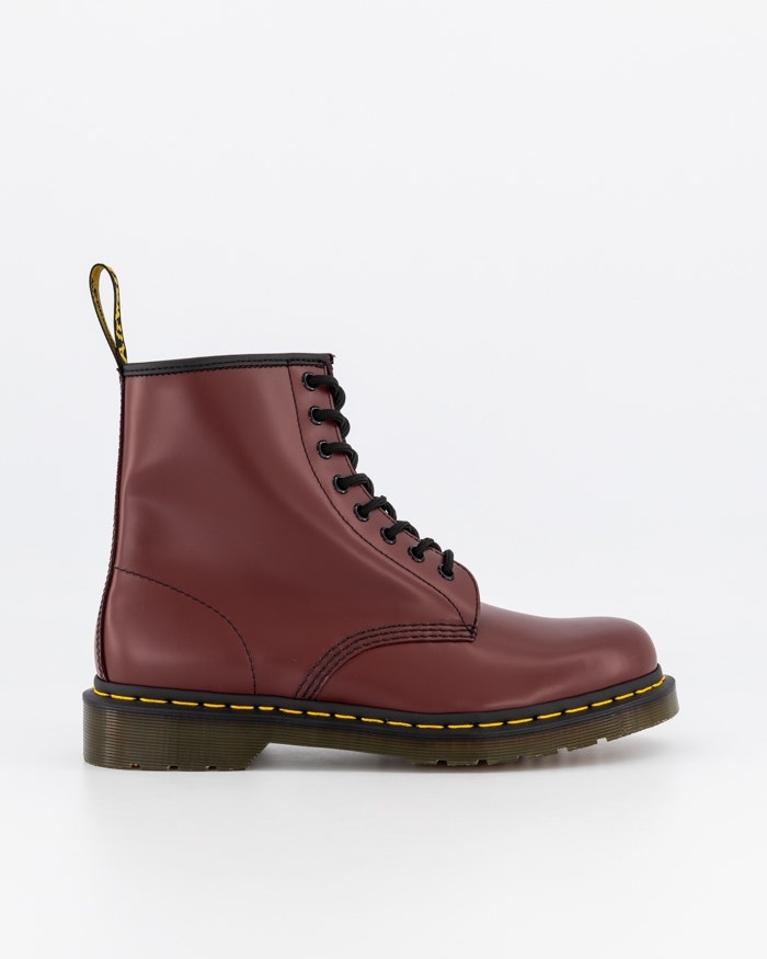 Red doc 2025 martens shoes