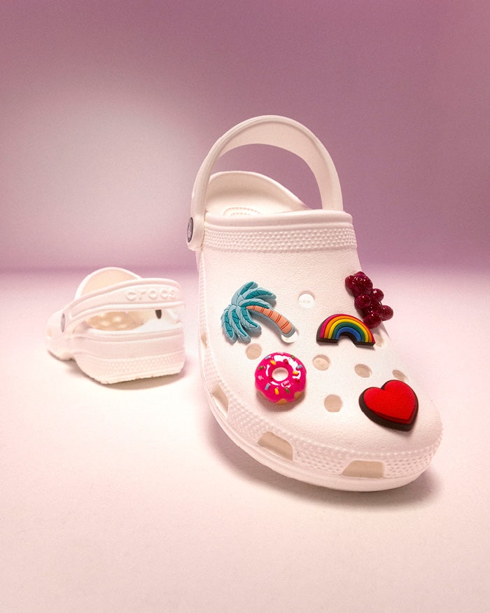 Womens white crocs size 8 top