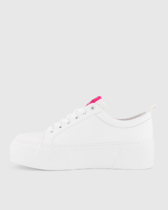 Womens white platform shoes sales