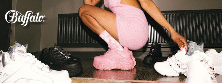 BUFFALO CLD Platform Sneaker (Holographic Pink) — NYANE ® - Official Website